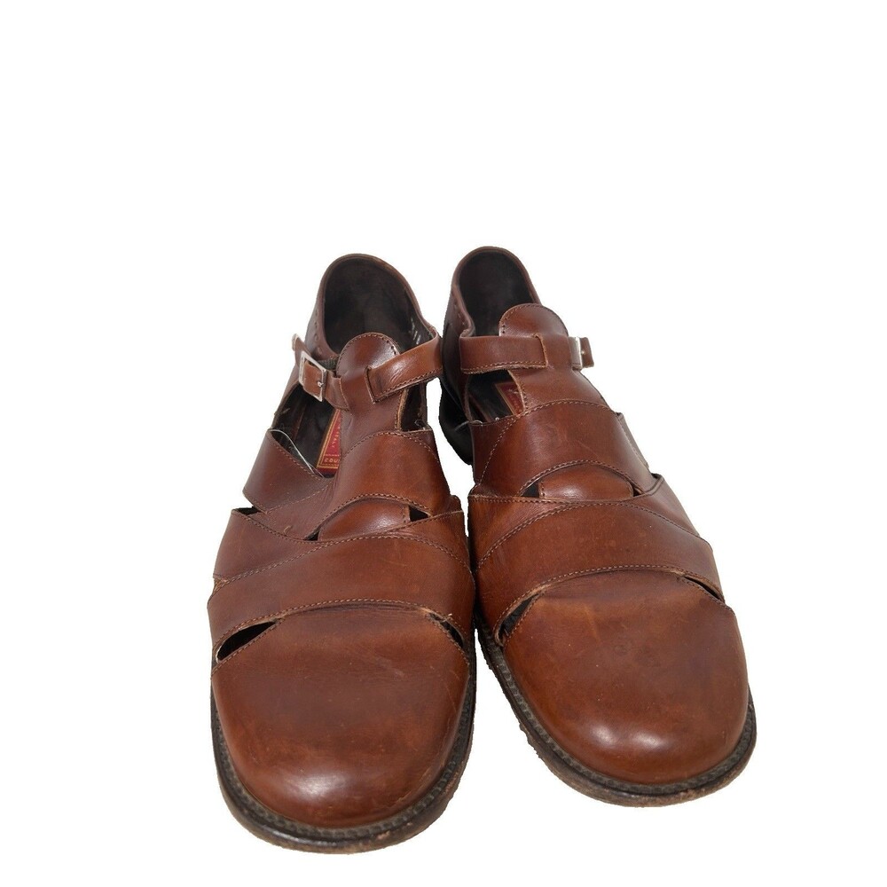 Cole Haan made in Italy fisherman sandals woven leather Womens Sz 9M